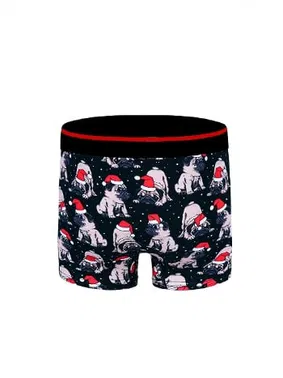 Darkzone Köpek Desenli Yılbaşı Erkek Boxer (Dijital Baskılı) Darkzone DZNNY0001 - Alternatif Görünüm