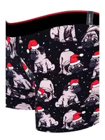 Köpek Desenli Yılbaşı Erkek Boxer (Dijital Baskılı) Darkzone DZNNY0001 farklı açı