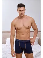 Kot Lastiği Desenli Lacivert Erkek Boxer Darkzone DZN2904