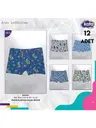 12Li Baskılı Erkek Çocuk Boxer Kota 1013