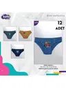 Erkek Çocuk Baskılı Külot 12'li Kota 1019