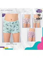 Karışık Baskılı Kız Çocuk Boxer 12Li Kota 3400 Asorti detay görünüm