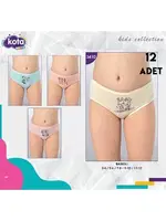 Parça Baskılı Kız Çocuk Külot 12Li Kota 3410 Asorti detay görünüm