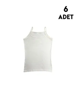 Kota İp Askılı Kız Çocuk Transferli Ribana Atlet 6'lı Kota 3427 - Alternatif Görünüm