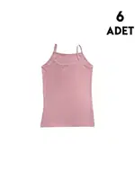 İp Askılı Kız Çocuk Transferli Ribana Atlet 6'lı Kota 3427 Asorti farklı açı