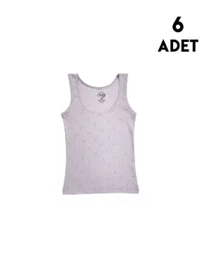 Kota Kalın Askılı Kız Çocuk Transferli Ribana Atlet 6'lı Kota 3428