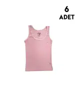 Kalın Askılı Kız Çocuk Transferli Ribana Atlet 6'lı Kota 3428 Asorti detay görünüm