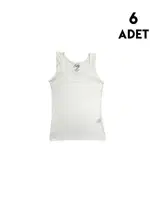 Kalın Askılı Kız Çocuk Transferli Ribana Atlet 6'lı Kota 3428 Asorti görsel 4