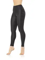 Yanı Büzgülü Yüksek Bel Dalgıç Tayt Kota 4127 Siyah