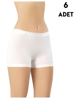 Kota Likralı 6Lı Kadın Boxer Kota 5000 - Alternatif Görünüm