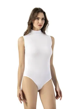 Kota Sıfır Kol Balıkçı Yaka Çıtçıtlı Kadın Body Kota 6184 - Alternatif Görünüm