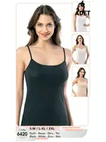 Ribana Raporlu İnce Askılı Atlet 6Lı Kota 6420 Siyah