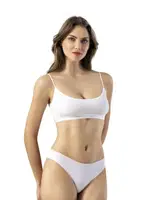 Kaşkorse İp Askılı Pedli Kadın Büstiyer Kota 6429 Beyaz