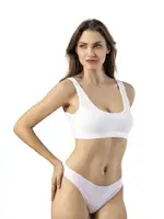 Kaşkorse Geniş Askılı Pedli Kadın Büstiyer Kota 6430 Beyaz