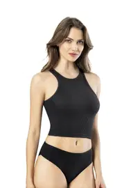 Kota Geniş Askılı Kaşkorse Kadın Crop Kota 6431