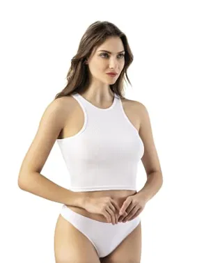 Kota Geniş Askılı Kaşkorse Kadın Crop Kota 6431 - Alternatif Görünüm