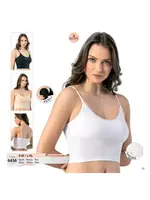 Kaşkorse Tırnak Dantelli Pedli Crop Kota 6436 Siyah görsel 4