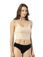 Kaşkorse Tırnak Dantelli Pedli Crop Kota 6436 farklı açı