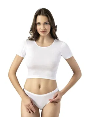 Kota Yarım Kollu Bayan Raporlu Crop Kota 6444 - Alternatif Görünüm