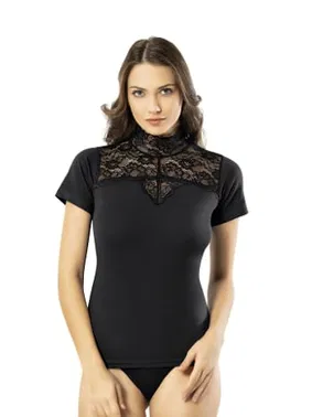 Kota Balıkçı Dantel Yaka Penye Kadın Atlet Kota 6449