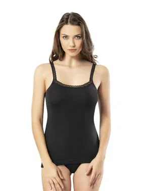 Kota Geniş Yaka Askılı Penye Kadın Atlet Kota 6452