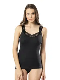 Kota Kalın Dantel Askılı Penye Kadın Atlet Kota 6457