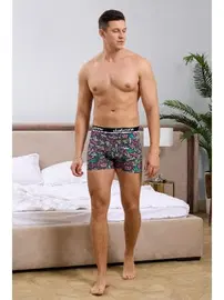 Darkzone Kovboy Desenli Siyah Erkek Boxer Darkzone DZN2694