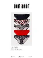 5 Adet Pamuk Slip Külot Kadın Renkli Desenli Koza Biat KZ33000-59 Asorti detay görünüm