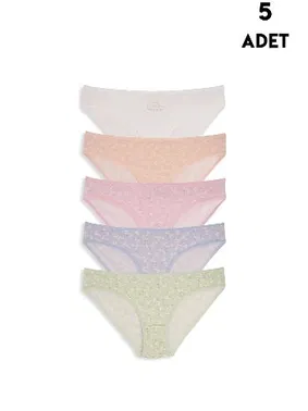 Koza Biat Pamuk Slip Külot Kadın Koza Biat KZ33500-662 - 5 Adet