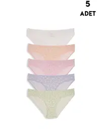 Koza Biat Pamuk Slip Külot Kadın Koza Biat KZ33500-662 - 5 Adet