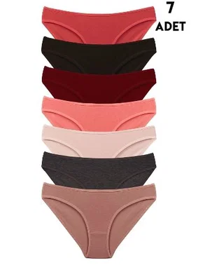 Koza Biat Renkli Pamuklu Bayan Külot 7'li Paket KZ37000-231