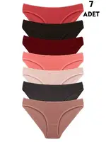 Renkli Pamuklu Bayan Külot 7'li Paket KZ37000-231