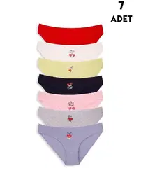 Koza Biat Slip Kadın Külot 7 Adet Pamuklu Koza Biat KZ37000-660