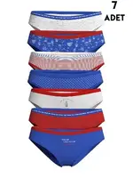 Renkli Pamuklu Bayan Külot 7 Adet KZ37000-677 Asorti
