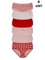 Bato Yüksek Bel Külot Büyük Beden 6 ADET Koza Biat KZ54000-658 Asorti