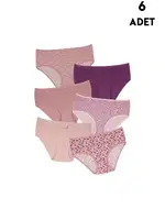 Yüksek Bel Kadın Bato Külot 6Lı Koza Biat 54000-701 Asorti