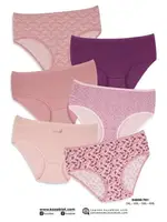 Yüksek Bel Kadın Bato Külot 6Lı Koza Biat 54000-701 Asorti detay görünüm