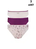 Büyük Beden Yüksek Bel Bato Slip Külot Renkli 3 Adet Koza Biat KZ55000-625 Asorti
