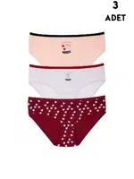 Büyük Beden Pamuklu 3 Adet Bato Külot Koza Biat KZ55000-674 Asorti