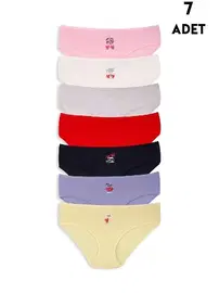 Koza Biat Yüksek Bel Külot Büyük Beden Pamuklu 7li Paket Koza Biat KZ57000-660