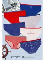 Renkli Büyük Beden Yüksek Bel Külot Pamuklu 7 Adet Koza Biat KZ57000-677 Asorti detay görünüm