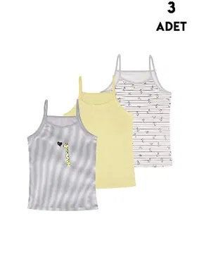 Koza Biat Kız Çocuk Atlet 3'lü Paket Koza Biat KZ68500-121