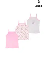 Kız Çocuk Atlet 3'lü Paket Koza Biat KZ68500-280 Asorti