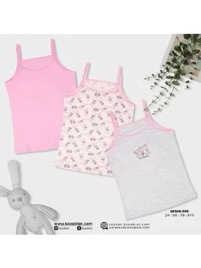 Koza Biat Kız Çocuk Atlet 3'lü Paket Koza Biat KZ68500-280 - Alternatif Görünüm