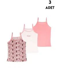 Koza Biat Koza Biat Kız Çocuk Askılı Atlet 3'lü Paket KZ68500-287