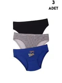 Koza Biat Erkek Çocuk Renkli Külot Slip 3 Adet Koza Biat KZ72000-126