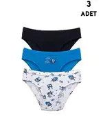 Erkek Çocuk Külot 3 Adet Renkli Slip Koza Biat KZ72000-131 Asorti