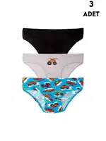 3 Adet Erkek Çocuk Külot Koza Biat KZ72000-140 Asorti