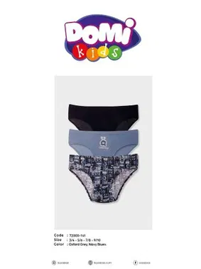 Koza Biat Erkek Çocuk Külot 3'lü Koza Biat KZ72000-141 - Alternatif Görünüm