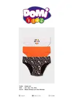 Erkek Çocuk Külot Renkli 3lü Paket Koza Biat KZ72000-143 Asorti detay görünüm